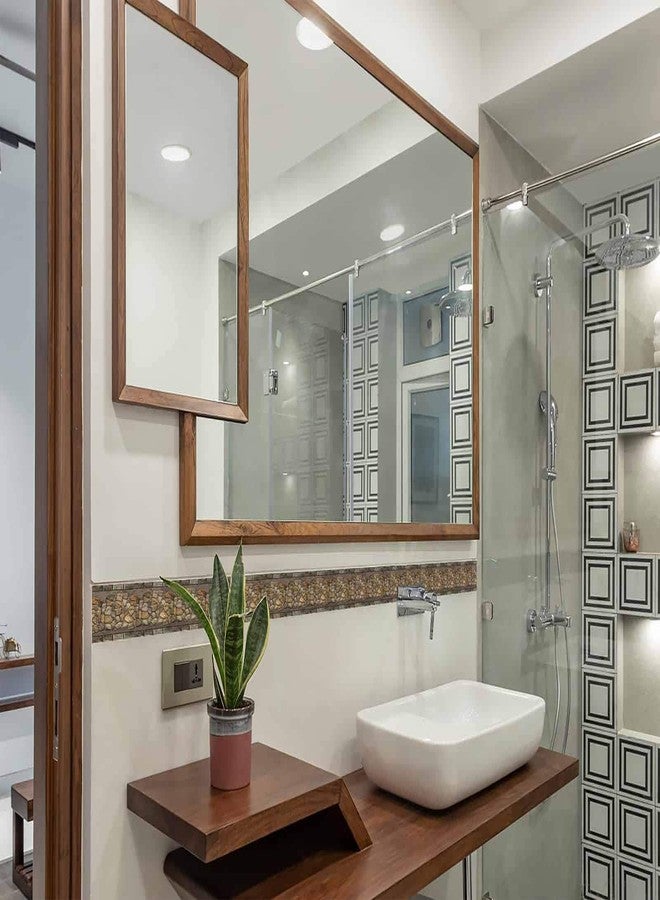 WallDesign ملصق حدودي بتصميم جداري - بنمط طوب عتيق من مادة PVC - لتزيين الحمامات والأرضيات والأبواب وجدران المطابخ - لفة 3 بوصات × 10 أقدام - مغلفة بطبقة لامعة مقاومة للماء - Image 3